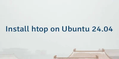 Install htop on Ubuntu 24.04