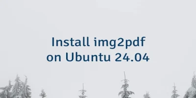 Install img2pdf on Ubuntu 24.04