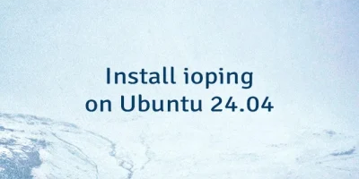 Install ioping on Ubuntu 24.04