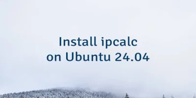 Install ipcalc on Ubuntu 24.04