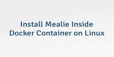 Install Mealie Inside Docker Container on Linux