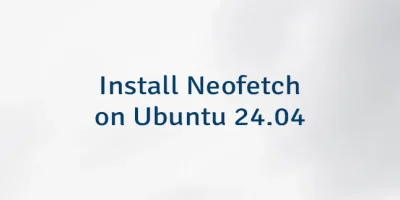 Install Neofetch on Ubuntu 24.04