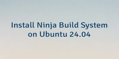 Install Ninja Build System on Ubuntu 24.04