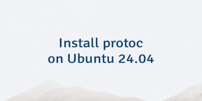 Install protoc on Ubuntu 24.04