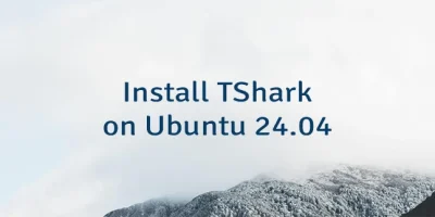 Install TShark on Ubuntu 24.04