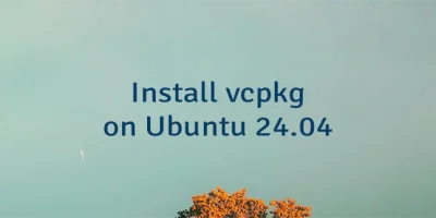 Install vcpkg on Ubuntu 24.04