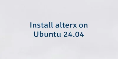 Install alterx on Ubuntu 24.04