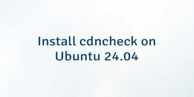 Install cdncheck on Ubuntu 24.04