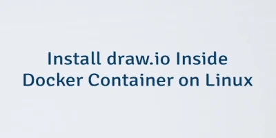 Install draw.io Inside Docker Container on Linux