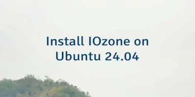 Install IOzone on Ubuntu 24.04