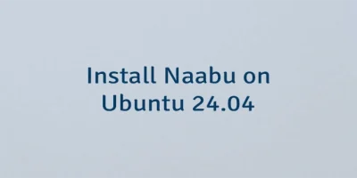 Install Naabu on Ubuntu 24.04