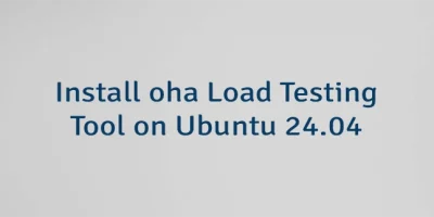 Install oha Load Testing Tool on Ubuntu 24.04