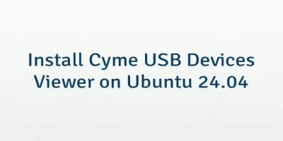 Install Cyme USB Devices Viewer on Ubuntu 24.04