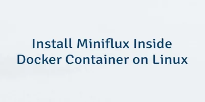 Install Miniflux Inside Docker Container on Linux