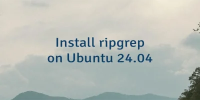 Install ripgrep on Ubuntu 24.04