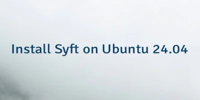 Install Syft on Ubuntu 24.04