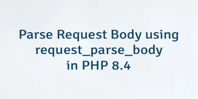 Parse Request Body using request_parse_body in PHP 8.4