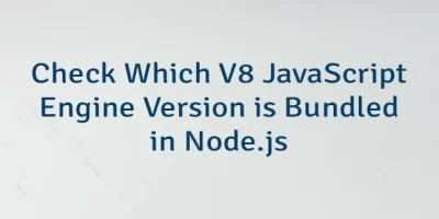 Check Which V8 JavaScript Engine Version is Bundled in Node.js