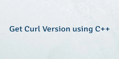 Get Curl Version using C++