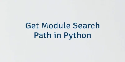 Get Module Search Path in Python