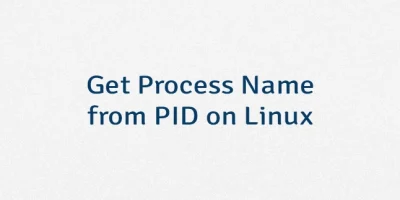 Get Process Name from PID on Linux