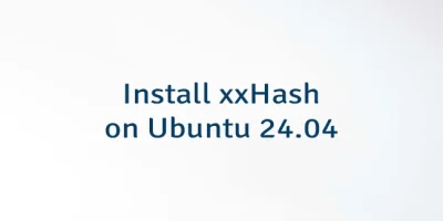 Install xxHash on Ubuntu 24.04