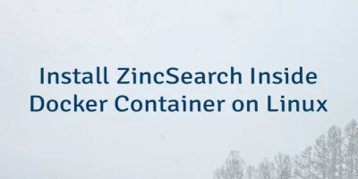Install ZincSearch Inside Docker Container on Linux