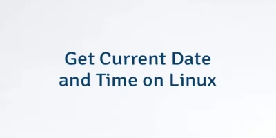 Get Current Date and Time on Linux