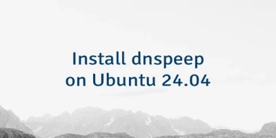 Install dnspeep on Ubuntu 24.04