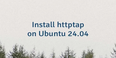 Install httptap on Ubuntu 24.04