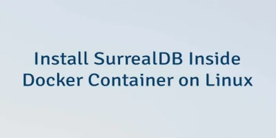Install SurrealDB Inside Docker Container on Linux