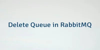 Delete Queue in RabbitMQ