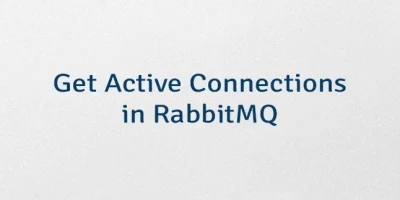 Get Active Connections in RabbitMQ