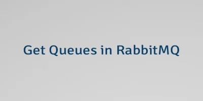 Get Queues in RabbitMQ