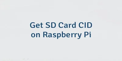 Get SD Card CID on Raspberry Pi