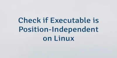 Check if Executable is Position-Independent on Linux