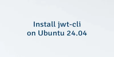 Install jwt-cli on Ubuntu 24.04