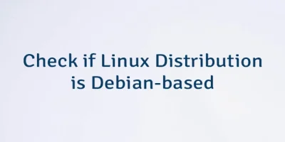 Check if Linux Distribution is Debian-based