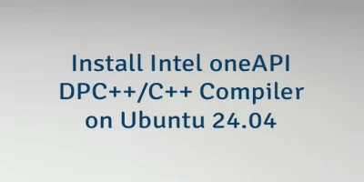 Install Intel oneAPI DPC++/C++ Compiler on Ubuntu 24.04