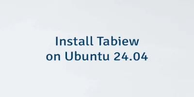 Install Tabiew on Ubuntu 24.04