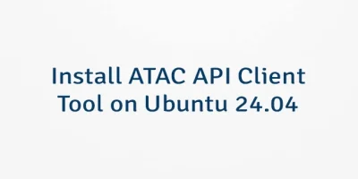 Install ATAC API Client Tool on Ubuntu 24.04