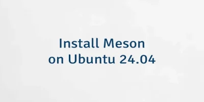 Install Meson on Ubuntu 24.04