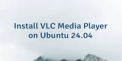 Install VLC Media Player on Ubuntu 24.04
