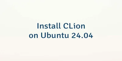 Install CLion on Ubuntu 24.04