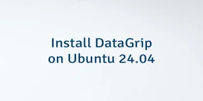 Install DataGrip on Ubuntu 24.04