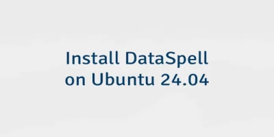 Install DataSpell on Ubuntu 24.04