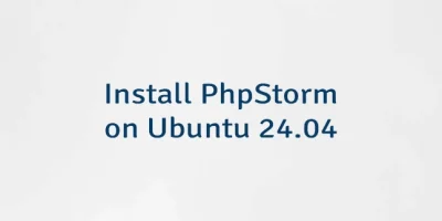 Install PhpStorm on Ubuntu 24.04