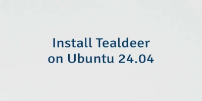 Install Tealdeer on Ubuntu 24.04