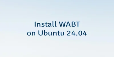 Install WABT on Ubuntu 24.04