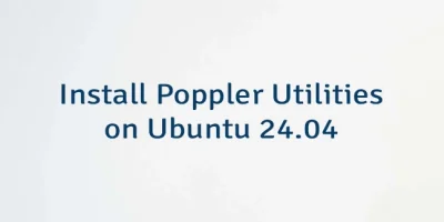 Install Poppler Utilities on Ubuntu 24.04